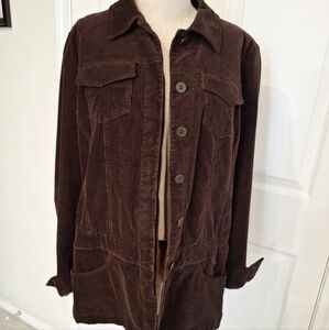 Womyn Vintage Dark Brown Cordoury Jacket
